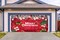 Christmas Garage Door Banner Decoration Large Christmas Garage Cover for Indoor Outdoor Holiday Party Supplies, Red Ornaments Backdrop Sign 6X13 FT